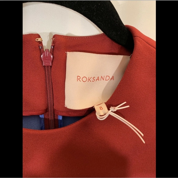 NEW ROKSANDA Tanaga Drop Waist Silk Blend Dress - Picture 4 of 8